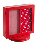 Porta Gioielli Stand Rosso 23x25.5H cm in Legno-1