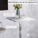 Tavolo da Bar in Acciaio Inox 60x60 cm  Break-5