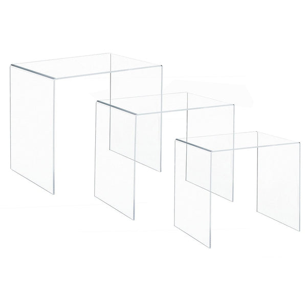 Set mit 3 Couchtischen aus Plexiglas prezzo