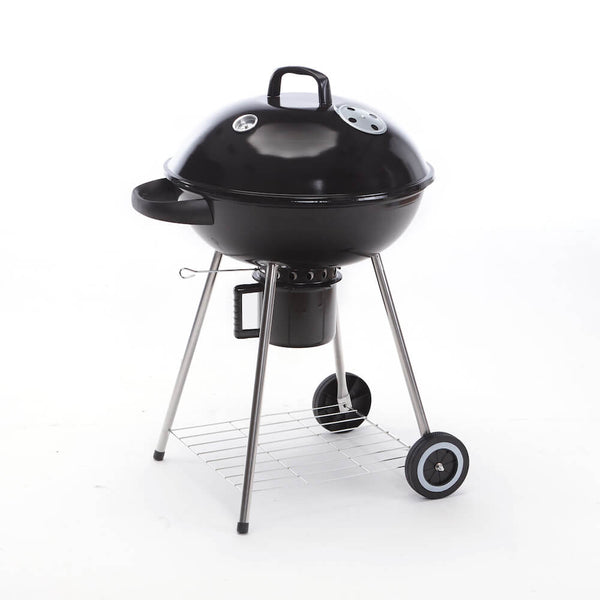 Holzkohlegrill Holzkohle mit Taddei Round 61 Trolley Thermometer und Ölsammler sconto