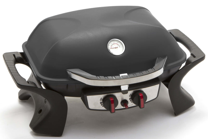 Barbecue a Gas GPL Portatile 2 Fuochi Taddei Easy Nero-1