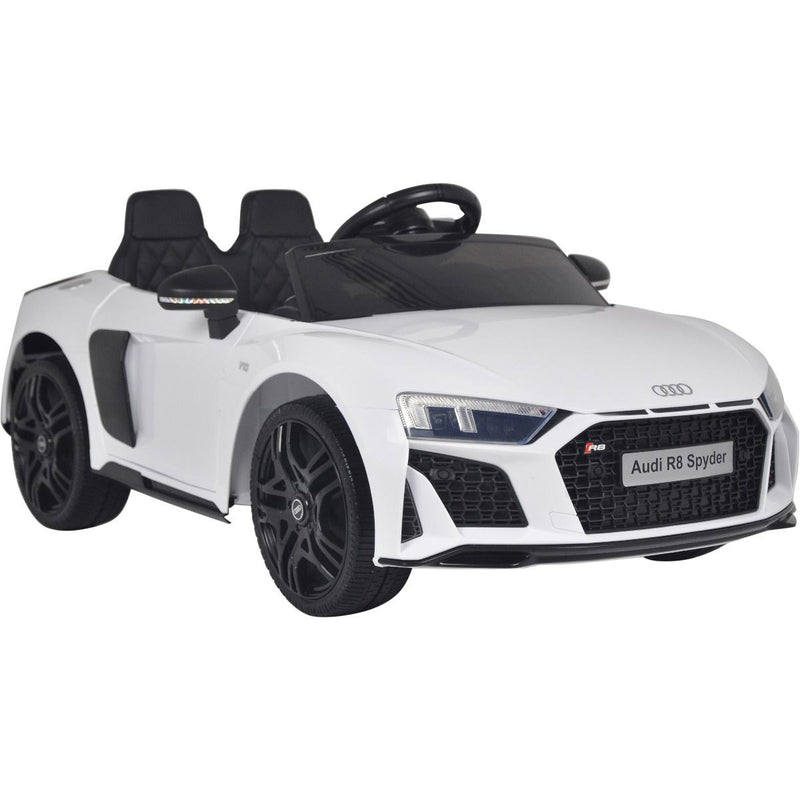 Macchina Elettrica per Bambini 12V Audi R8 Spyder Bianca-8