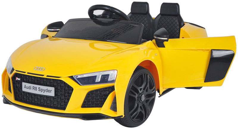 Macchina Elettrica per Bambini 12V Audi R8 Spyder Gialla-7