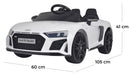 Macchina Elettrica per Bambini 12V Audi R8 Spyder Rosa-5