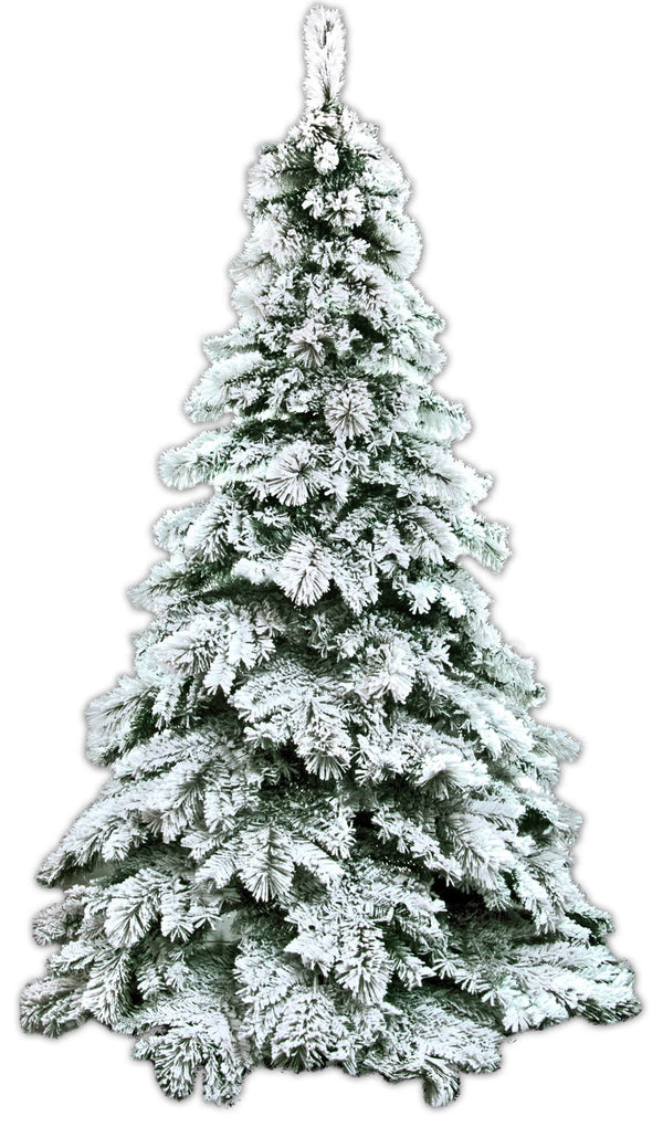 Albero di Natale Artificiale Innevato Apertura Ramo/Ramo Montebianco Verde Varie Misure prezzo