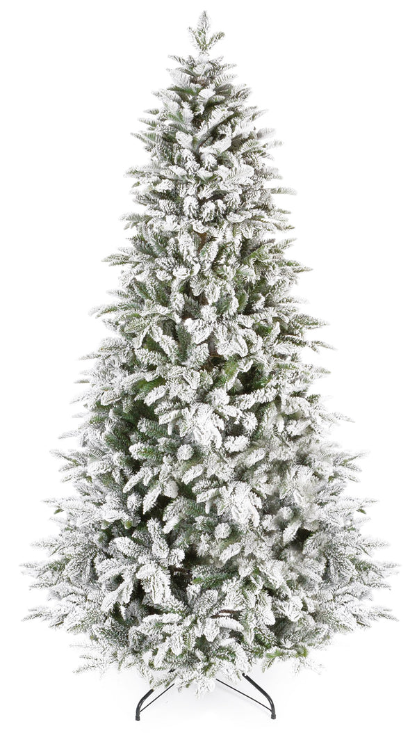 Albero di Natale Artificiale Innevato Apertura ad Ombrello Caucasian Verde Varie Misure online