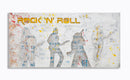 Dipinto su Tela Rock N Roll 120x3x60 cm in Legno e Canvas-1