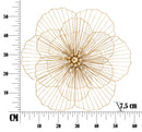 Pannello Flower Stick 58,5x7,5x55 cm in Ferro Oro-7