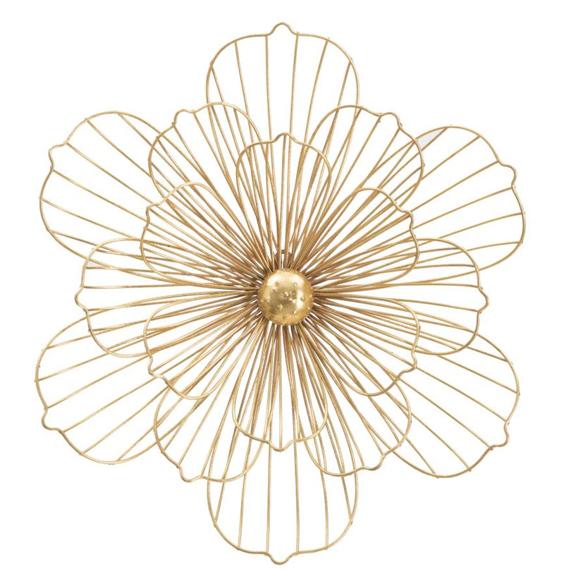 Pannello Flowery Stick 50x8x47 cm in Ferro Oro-1