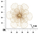 Pannello Flowery Stick 50x8x47 cm in Ferro Oro-7