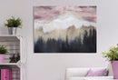 Dipinto su Tela Pink Mountain 80x2,7x60 cm in Legno di Pino e Canvas Multicolor-5