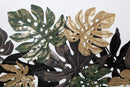 Pannello Antique Leaf 133x10x67 cm in Ferro Multicolor-2