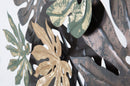 Pannello Antique Leaf 133x10x67 cm in Ferro Multicolor-4