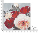 Dipinto su Tela Red Flower Square 90x3,7x90 cm in Legno di Pino e Canvas Multicolor-6