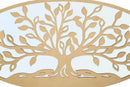 Pannello Albero della Vita Mirror 120x2x60 cm in Ferro MDF e Specchio Oro-2