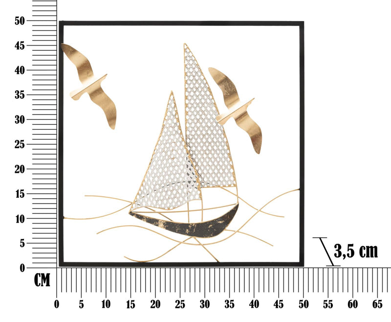 Pannello Vela New 50x50 cm in Ferro-6