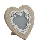 Cornice a Cuore Live Laugh Love 15x1,5x15 cm MDF Marrone e Bianco-1