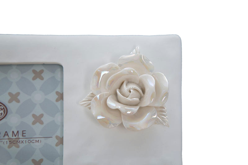 Cornice Porcelain 23x3x13,7 cm in Poliresina Bianco-3