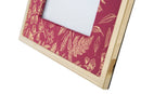 Cornice Glam 24x1,5x29 cm in Ferro MDF e Vetro Bordeaux e Oro-5