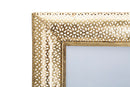 Cornice Glam Holes 31x16x36 cm in Ferro e Vetro Oro-3