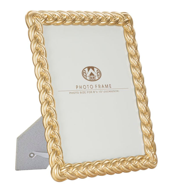 Ropy Gold Rahmen 25x2x30 cm aus Polyresin und Goldglas prezzo
