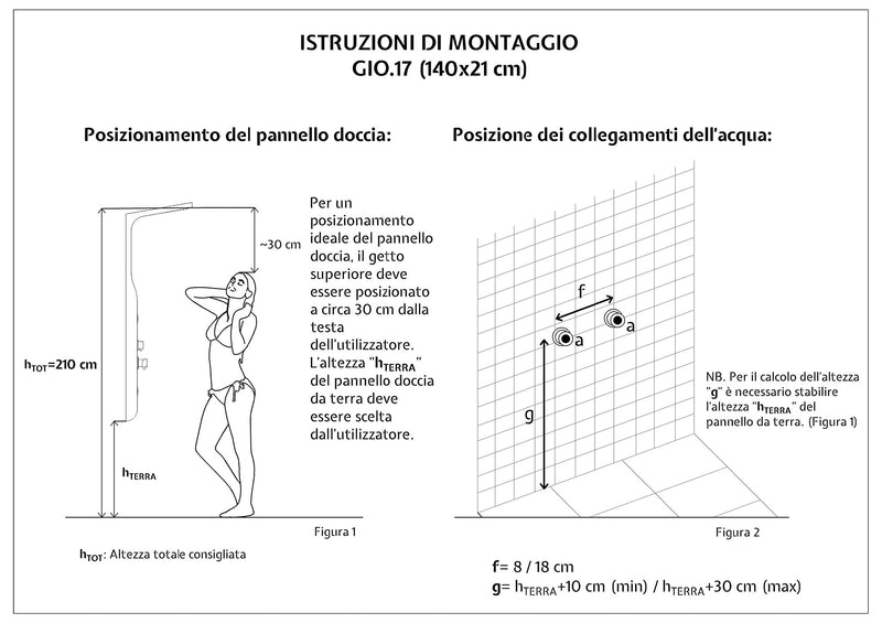 Colonna Doccia Idromassaggio in ABS Relax Nero Opaco-3