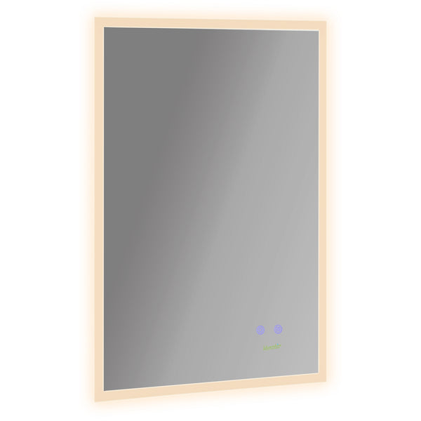 online Specchio da Bagno 70x50 cm con Cornice a LED Argento