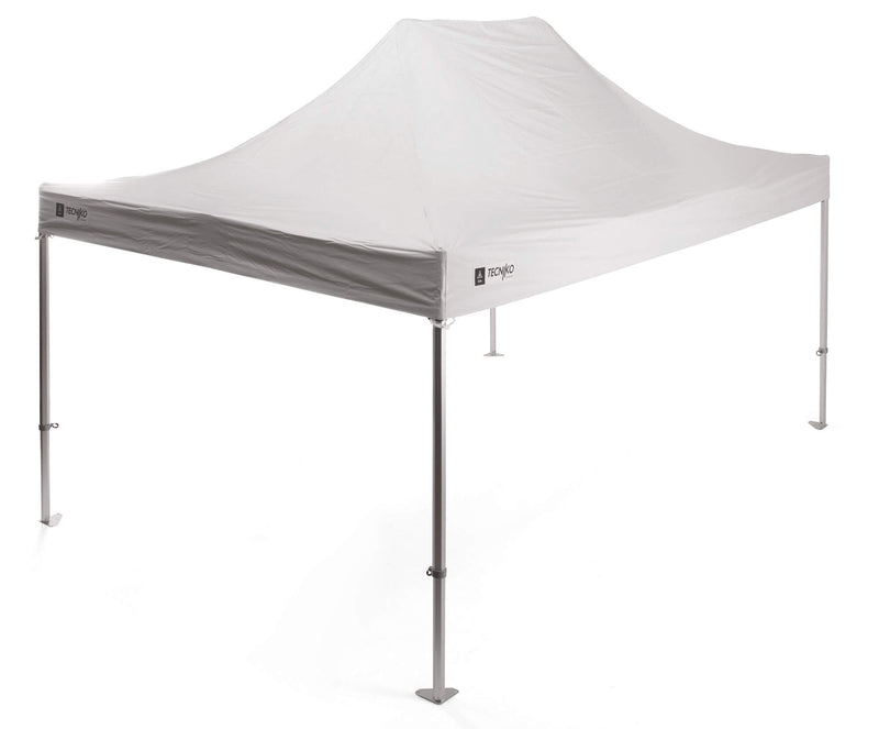 Gazebo da Giardino 3x4,5m in Alluminio e Poliestere Bianco-1