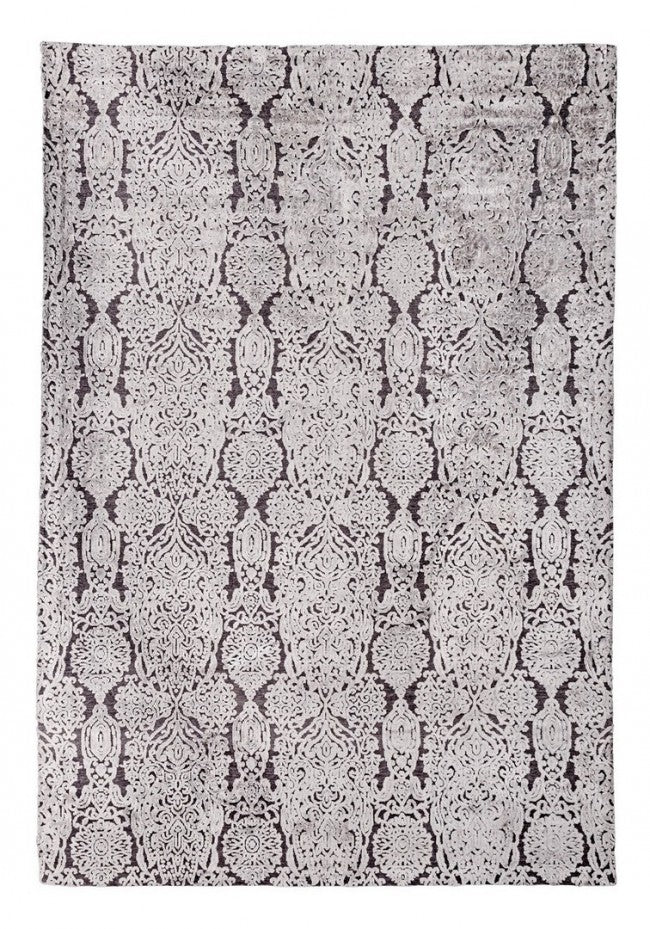 Tappeto Delhi Grigio Scuro 200x300 cm in Viscosa-1