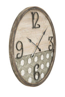 Orologio da Muro Denver Ø80x3,5 cm in Ferro e MDF-2