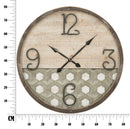 Orologio da Muro Denver Ø80x3,5 cm in Ferro e MDF-9