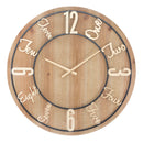 Orologio da Muro Wood Ø60x5 cm MDF e Ferro Oro e Nero-1