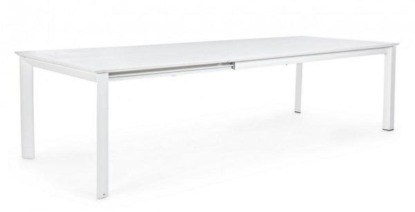 Konnor Ausziehtisch 200-300x110 cm Weiß in Aluminium acquista