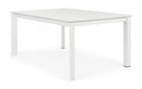 Tavolo Allungabile Konnor 160x110/160 cm Bianco in Alluminio-2