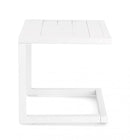 Tavolino Hilde 40x40 cm Bianco in Alluminio-5