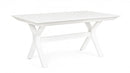 Tavolo Allungabile Kenyon 180-240x100 cm Bianco in Alluminio-2