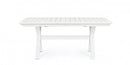 Tavolo Allungabile Kenyon 180-240x100 cm Bianco in Alluminio-5