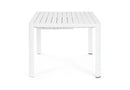 Tavolo Allungabile da Giardino 149x97/149x77.5 cm in Alluminio Kiplin Bianco-7