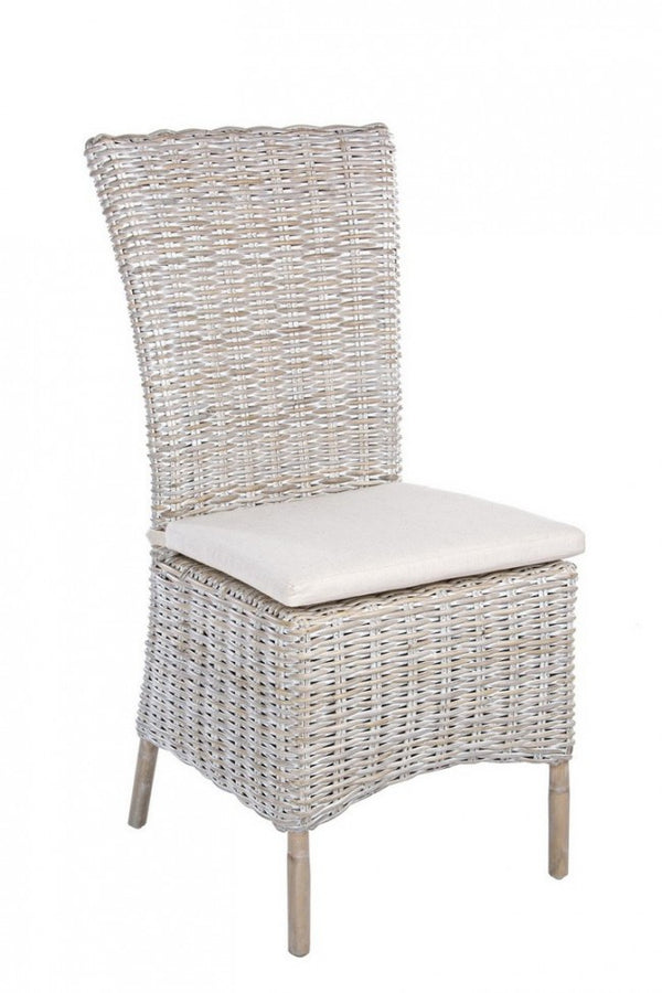 prezzo Isla Chair mit Kissen aus Naturfasern