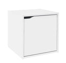 Cubo Composite con Anta 35x35x35 cm in Compensato  Bianco-1