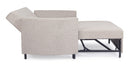 Divano Letto Clayton con Cuscini Beige-Bianco in Tessuto-4