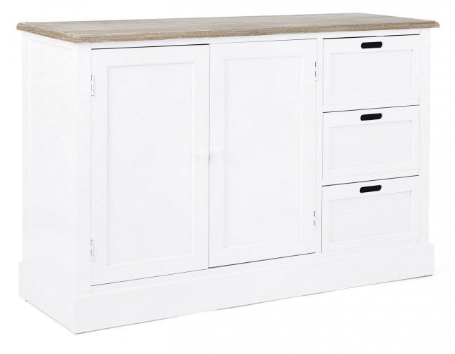 Credenza Dorotea 2 Ante 3 Cassetti in Legno-1