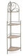 Scaffale Angolare 4 Ripiani 48x35x165,5 cm in Acciaio Guenda Verde Scuro