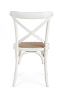 Sedia Cross Bianco in Legno-4