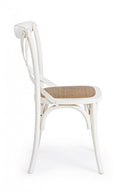 Sedia Cross Bianco in Legno-5