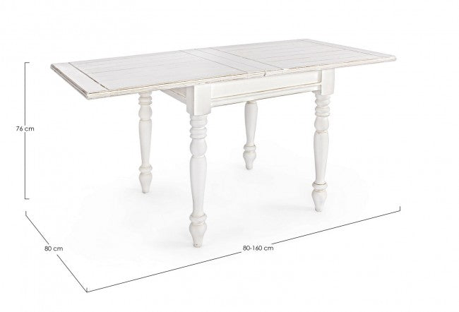 Tavolo Allungabile 80-160x80 cm Colette in Legno-4