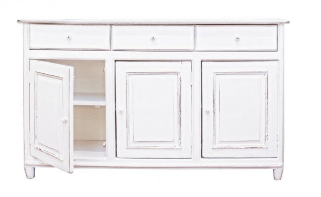 Credenza Colette 3 Ante 3 Cassetti in Legno-4