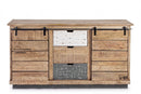 Credenza 2 Ante 3 Cassetti Tudor in Legno-3