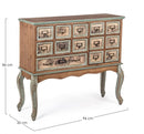 Credenza 1 Anta 7 Cassetti Kompart in Legno-2