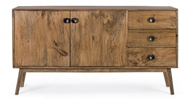 Credenza 2 Ante 3 Cassetti Sylvester in Legno-3